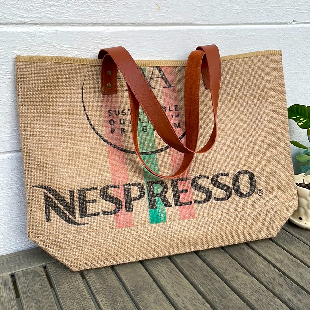 Nespresso Tote Bag - Unused, No Tags. Faux leather straps. Super cute!!!